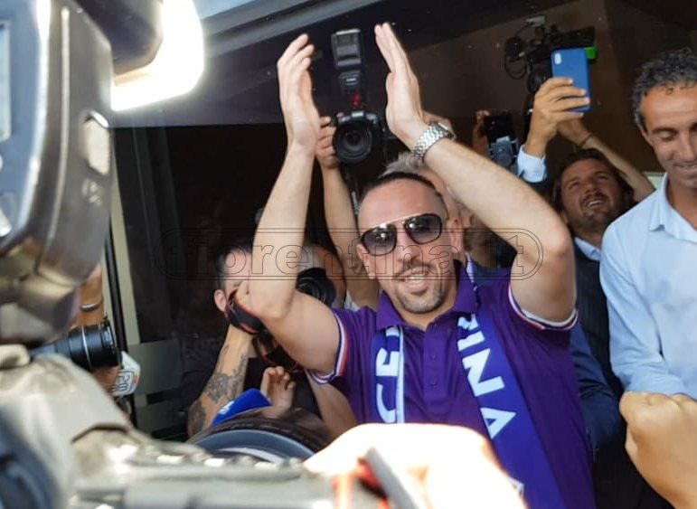 Franck Ribery è arrivato a Firenze (VIDEO VI.IT)