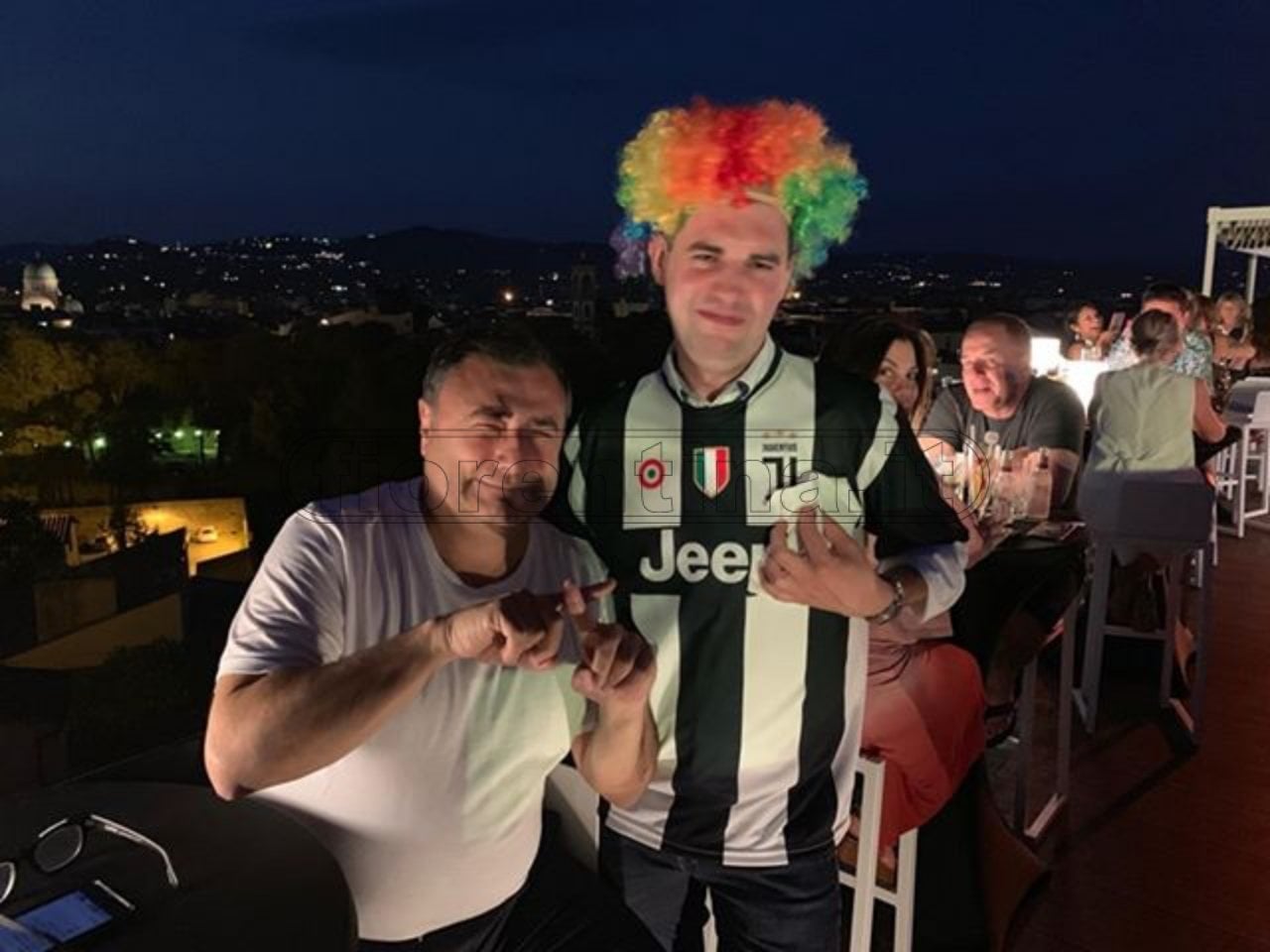 Barone e tifoso con la maglia della Juve