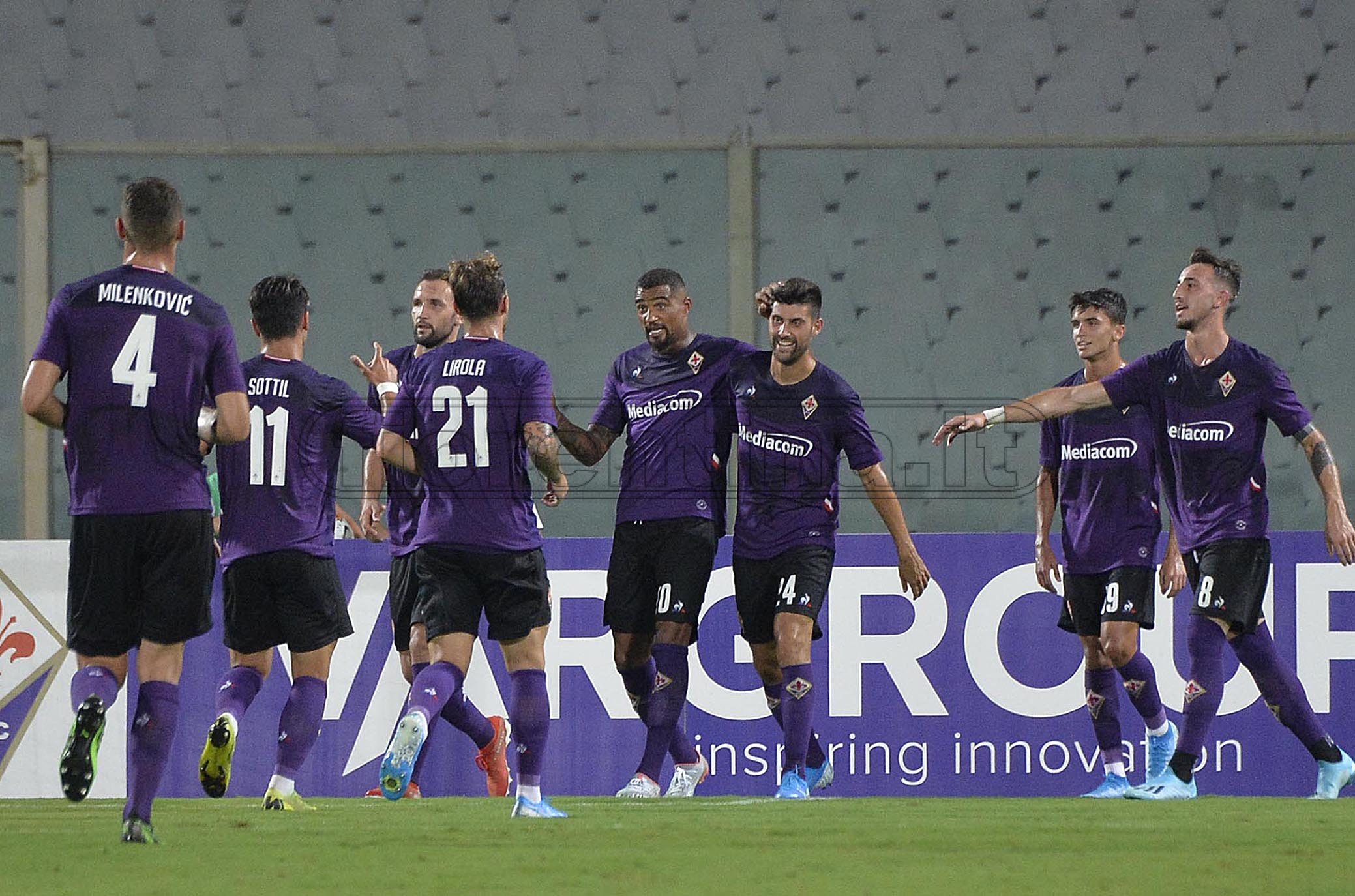 11/08/2019.FIORENTINA-GALATASARAY.ESULTANZA DI BOATENG.SILPRESS