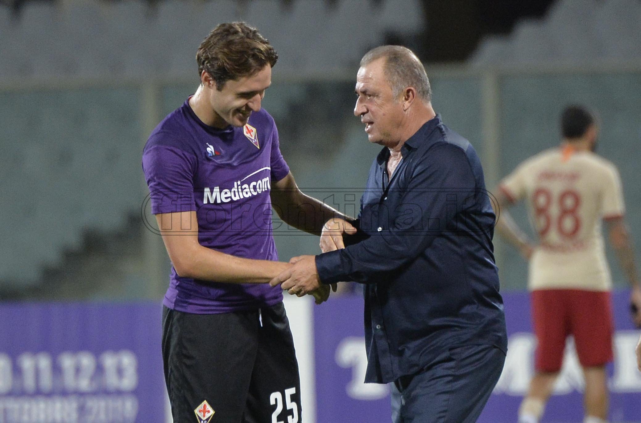 11/08/2019.FIORENTINA-GALATASARAY.TERIM E CHIESA.SILPRESS
