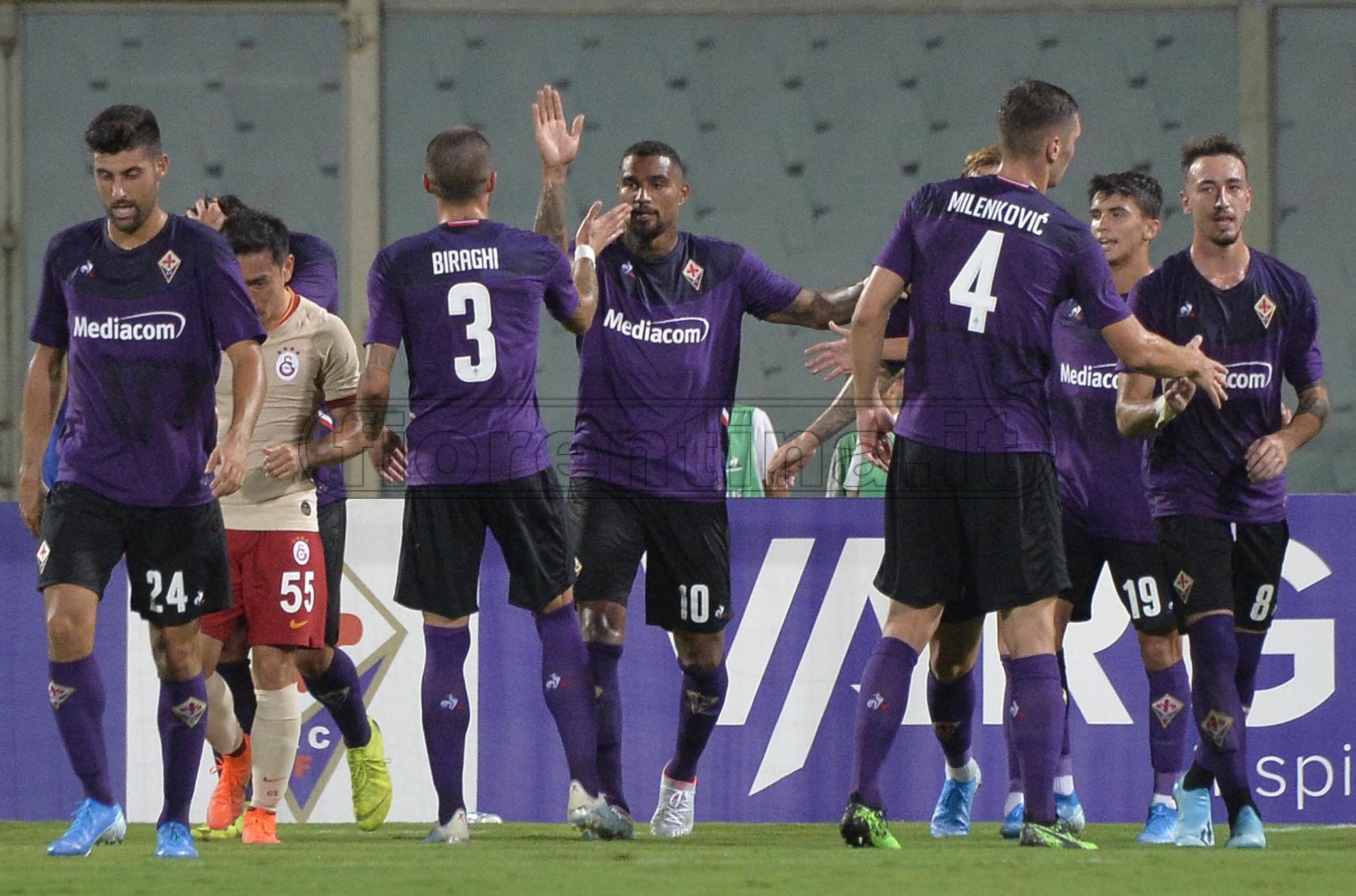 11/08/2019.FIORENTINA-GALATASARAY.ESULTANZA DI BOATENG.SILPRESS