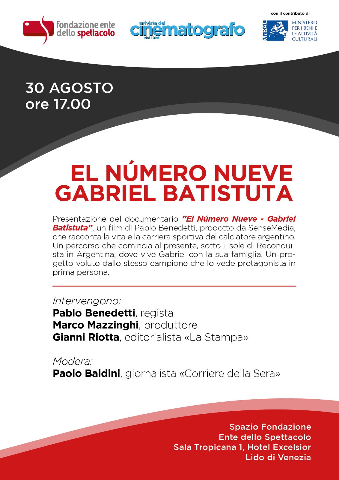 Locandina docufilm Batistuta