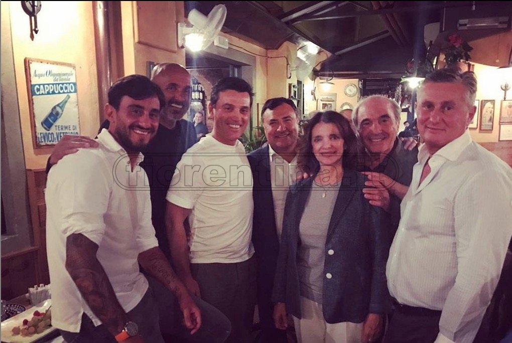 Rocco Commisso a cena con la moglie, Barone, Pradè, Montella...e Spalletti (FOTO)