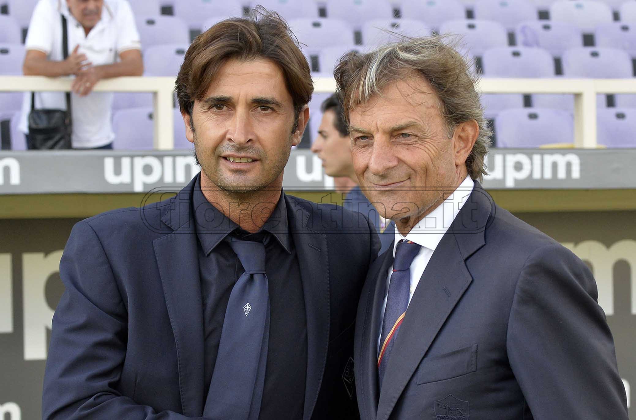 FIORENTINA PRIMAVERA-ROMA PRIMAVERA 28-09-2019. EMILIANO BIGICA E ALBERTO DE ROSSI. GALASSI SILVANO/SILPRESS
