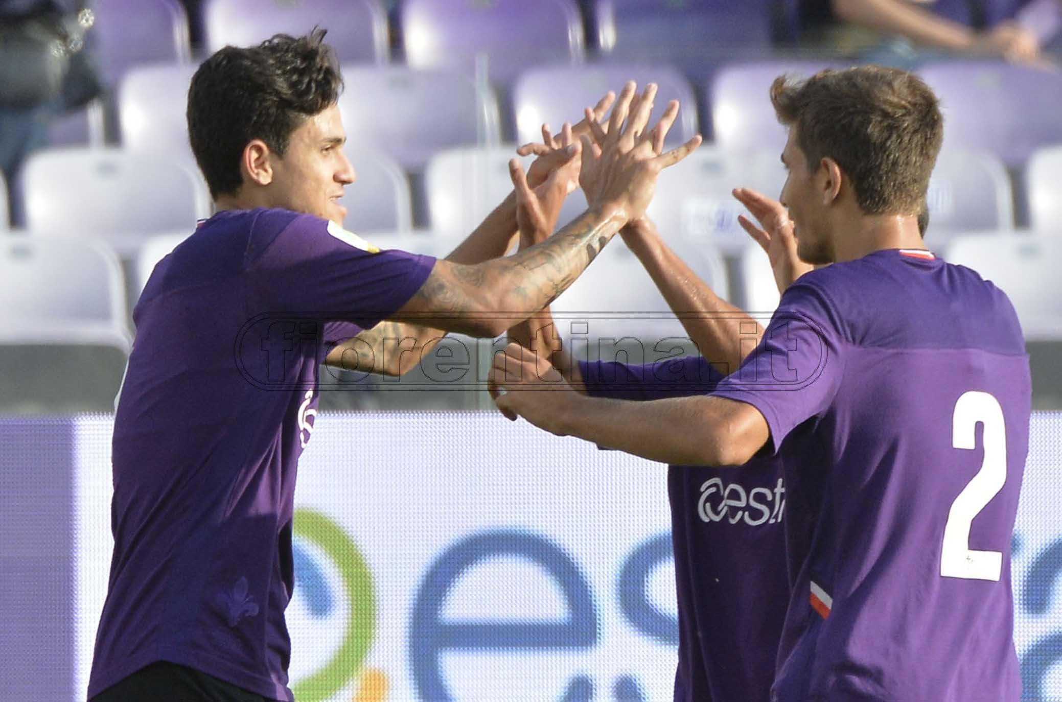 FIORENTINA PRIMAVERA-ROMA PRIMAVERA 28-09-2019. ESULTANZA DI PEDRO. GALASSI SILVANO/SILPRESS