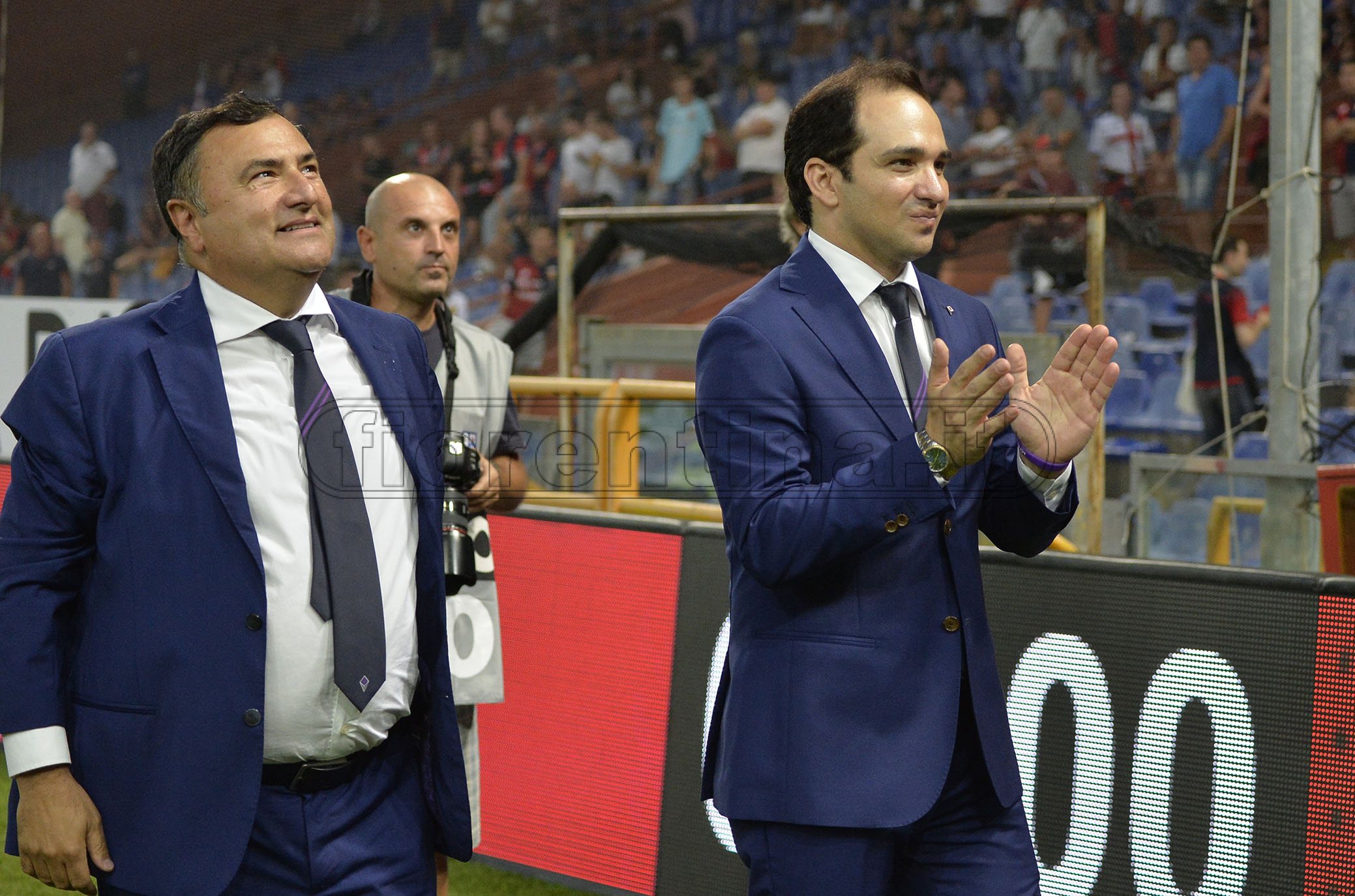 Joe Barone, Antognoni e Joseph Commisso sotto il settore ospiti (VIDEO)