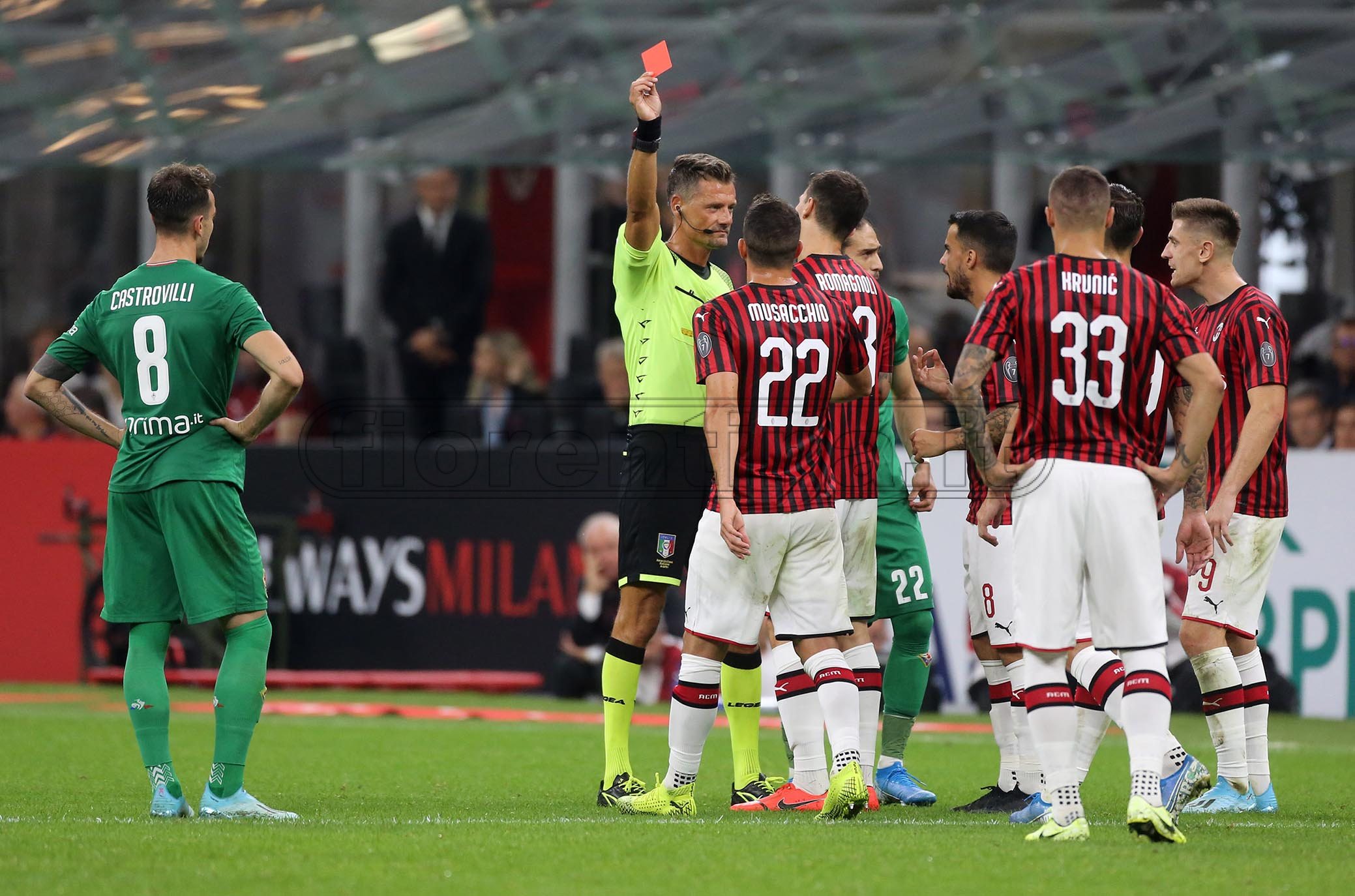 Fiorentina-Sampdoria: domani al Franchi arbitra Giacomelli. Al Var Aureliano