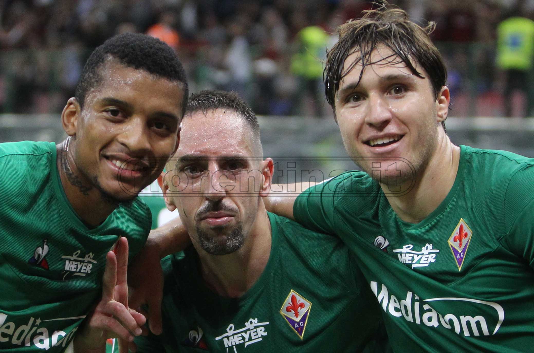 La Fiorentina illumina San Siro. Ribery immenso
