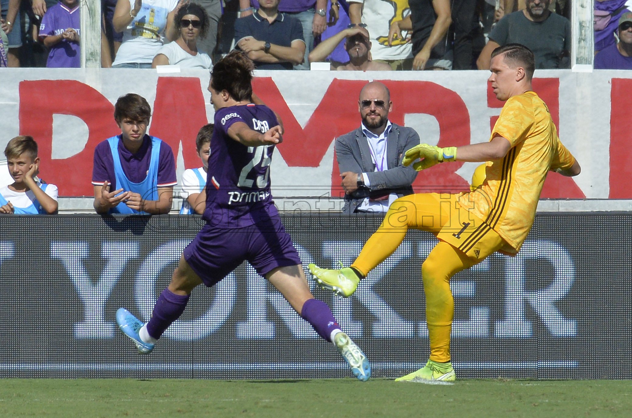 FIORENTINA-JUVENTUS 14-09-2019 FEDERICO CHIESA E SZCZESNY. GALASSI SILVANO/SILPRESS