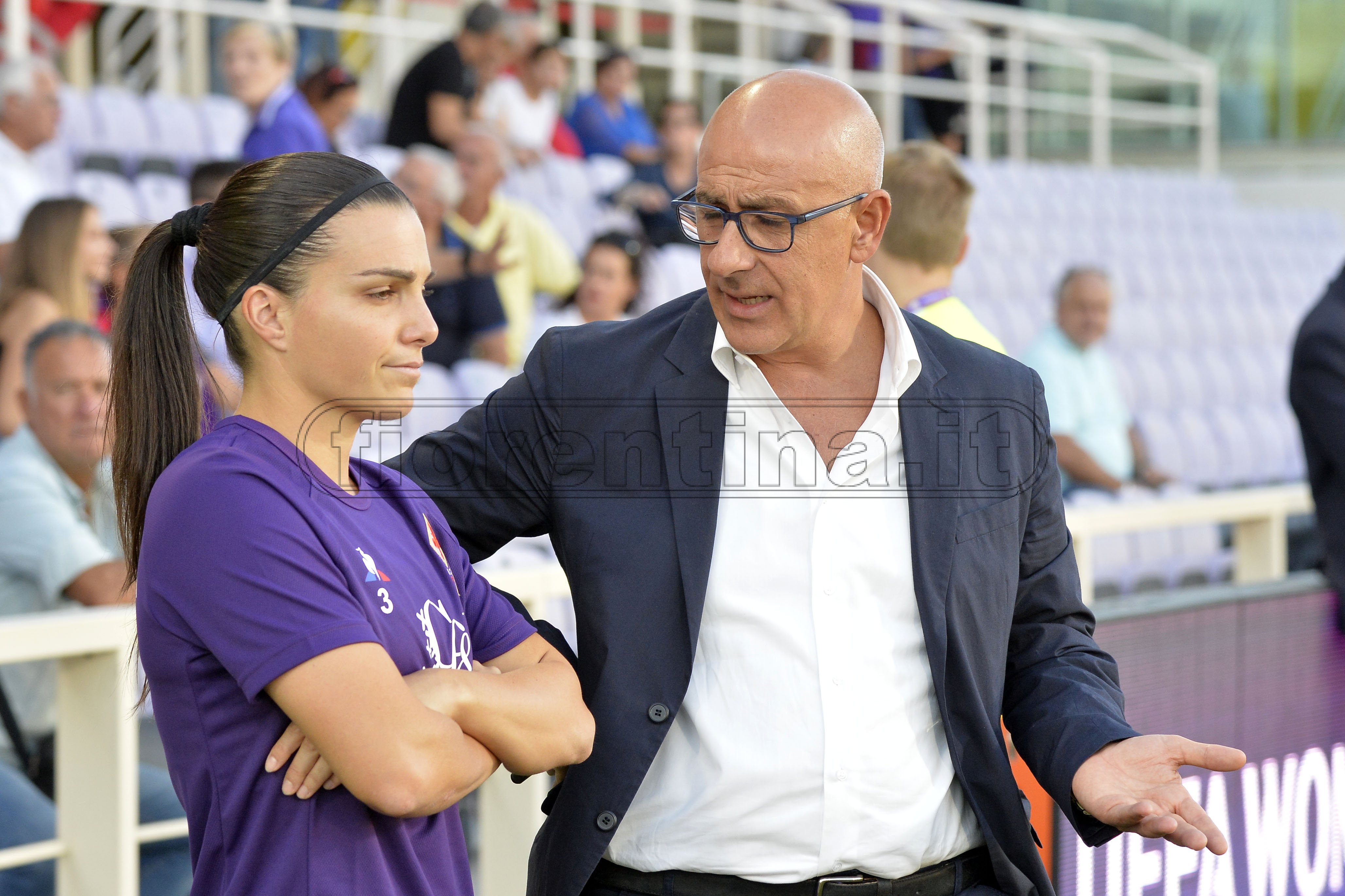 FIORENTINA WOMEN'S - ARSENAL CHAMPIONS LEAGUE.12-09-2019. VERGINE E ALIA GUAGNI. GALASSI SILVANO/SILPRESS