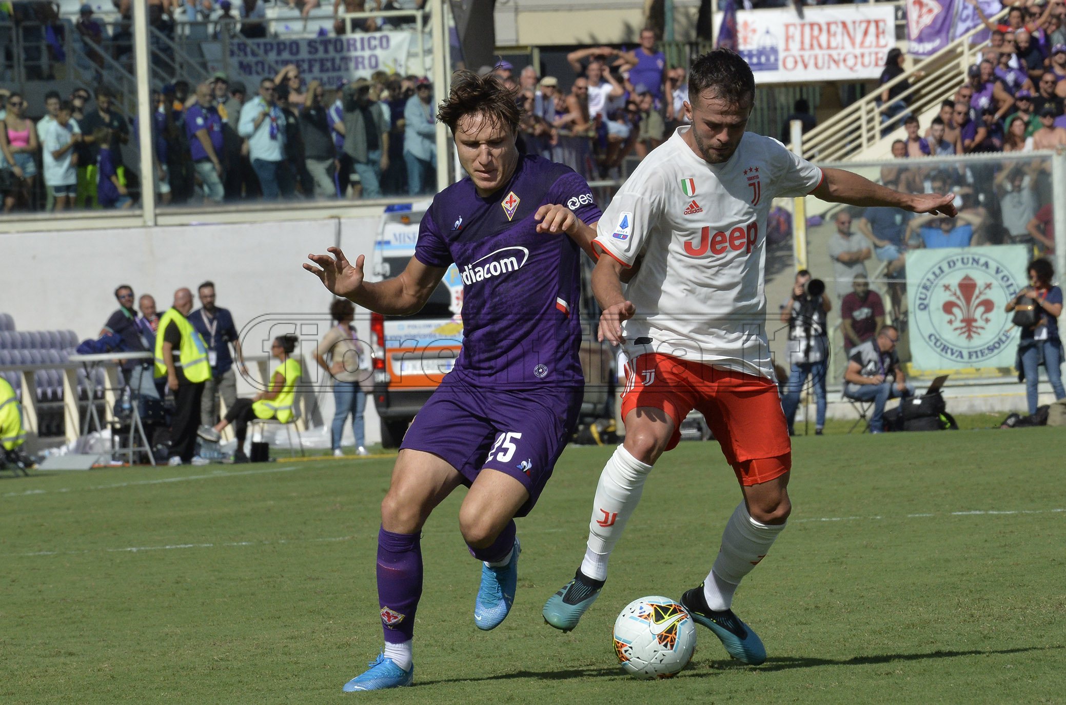 FIORENTINA-JUVENTUS 14-09-2019 FEDERICO CHIESA. GALASSI SILVANOSILPRESS