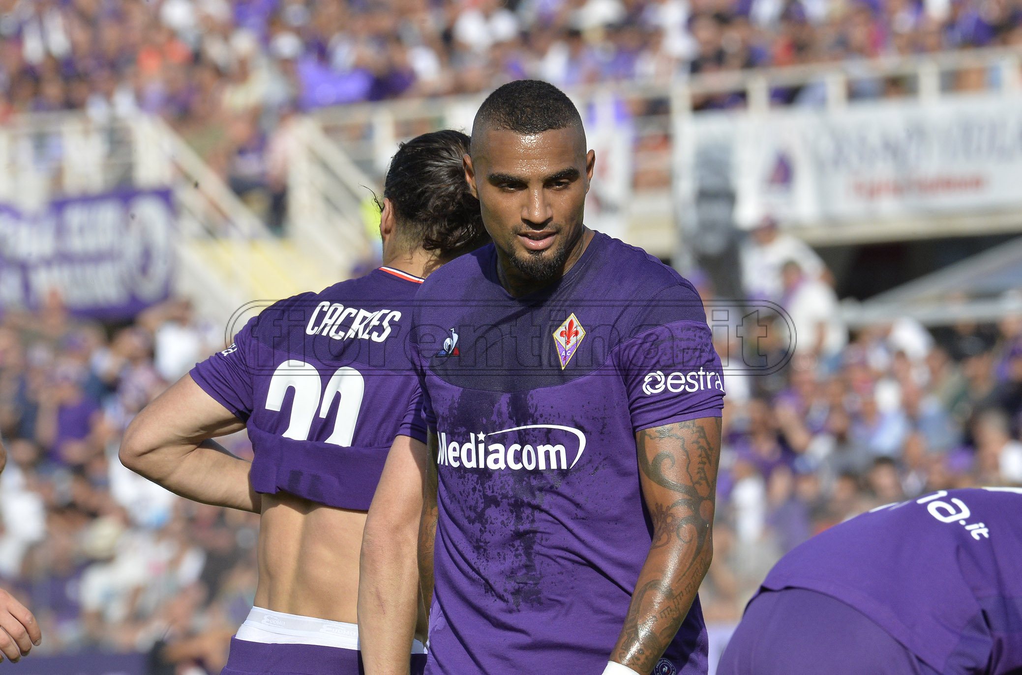 Boateng: "Grande Fiorentina a San Siro. Sempre emozionante tornare qui"
