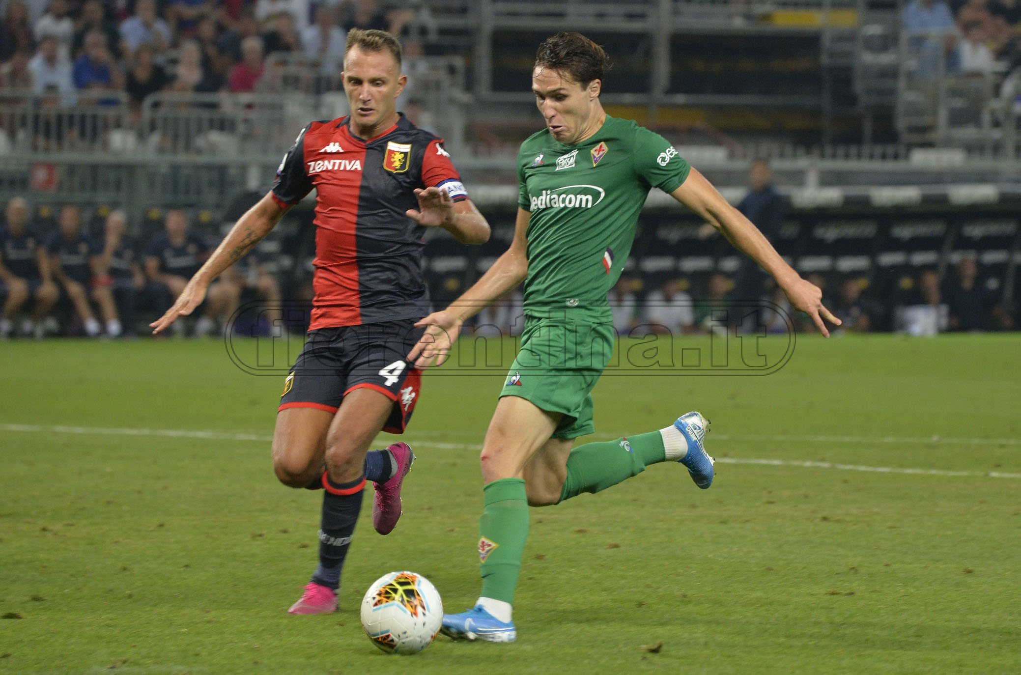 Fiorentina-Genoa a confronto: poco possesso. Grifone male fuori casa e difesa horror