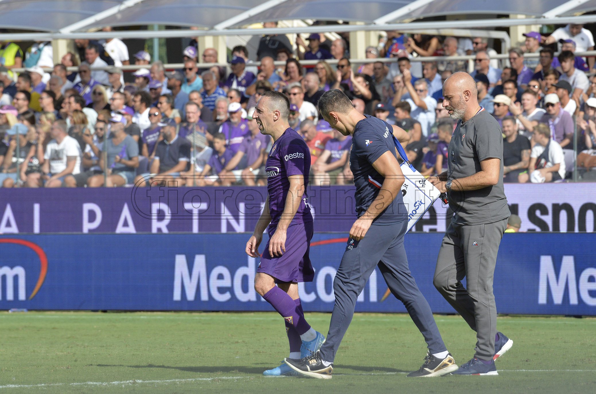 FIORENTINA-JUVENTUS 14-09-2019 INFORTUNIO A FRANCK RIBERY. GALASSI SILVANO/SILPRESS