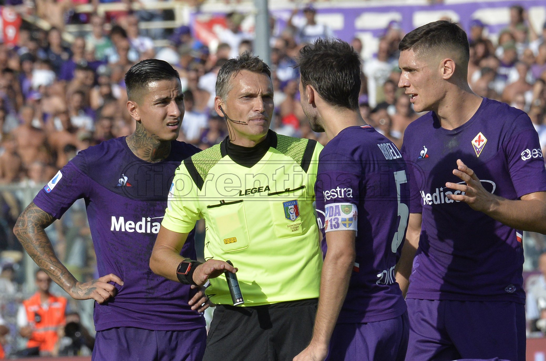 Sampdoria-Fiorentina: a Marassi arbitra Irrati. Al Var ci sarà Aureliano