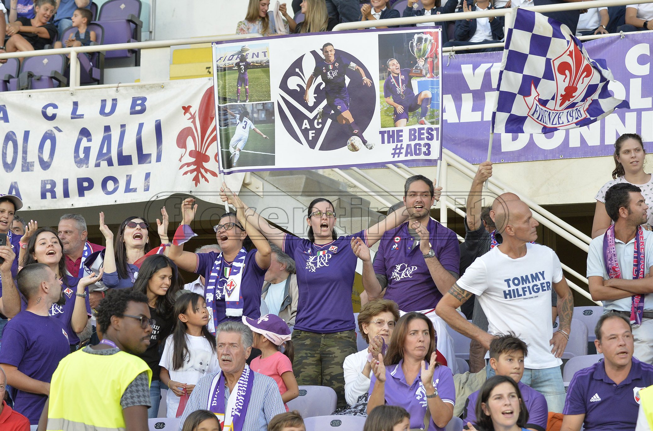 FIORENTINA WOMEN'S - ARSENAL CHAMPIONS LEAGUE.12-09-2019. TIFOSI. GALASSI SILVANO/SILPRESS
