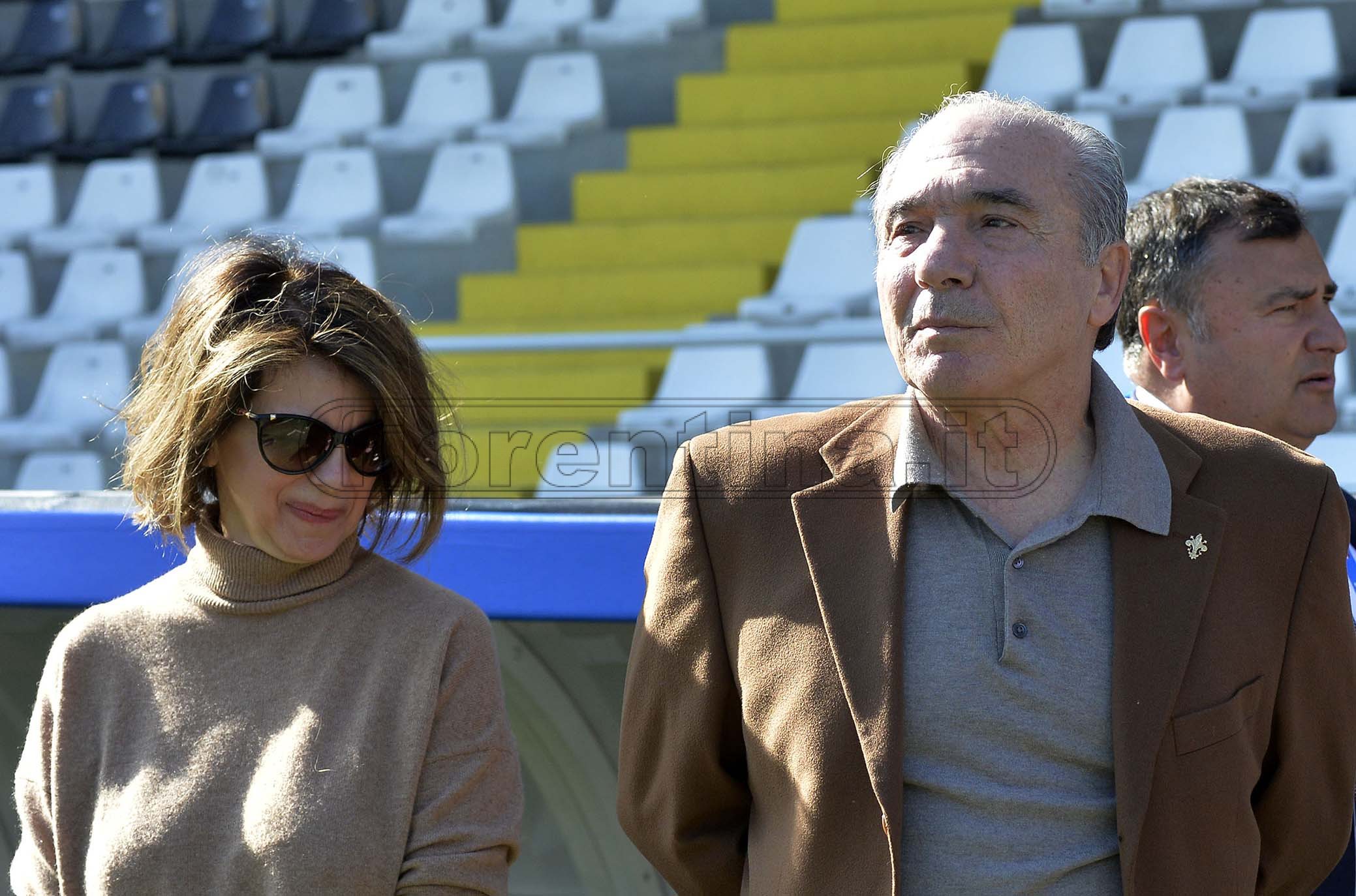 JUVENTUS- FIORENTINA WOMEN SUPERCOPPA FEMMINILE 27-10-2019 ROCCO COMMISSO CON LA MOGLIE. GALASSI SILVANO/SILPRESS
