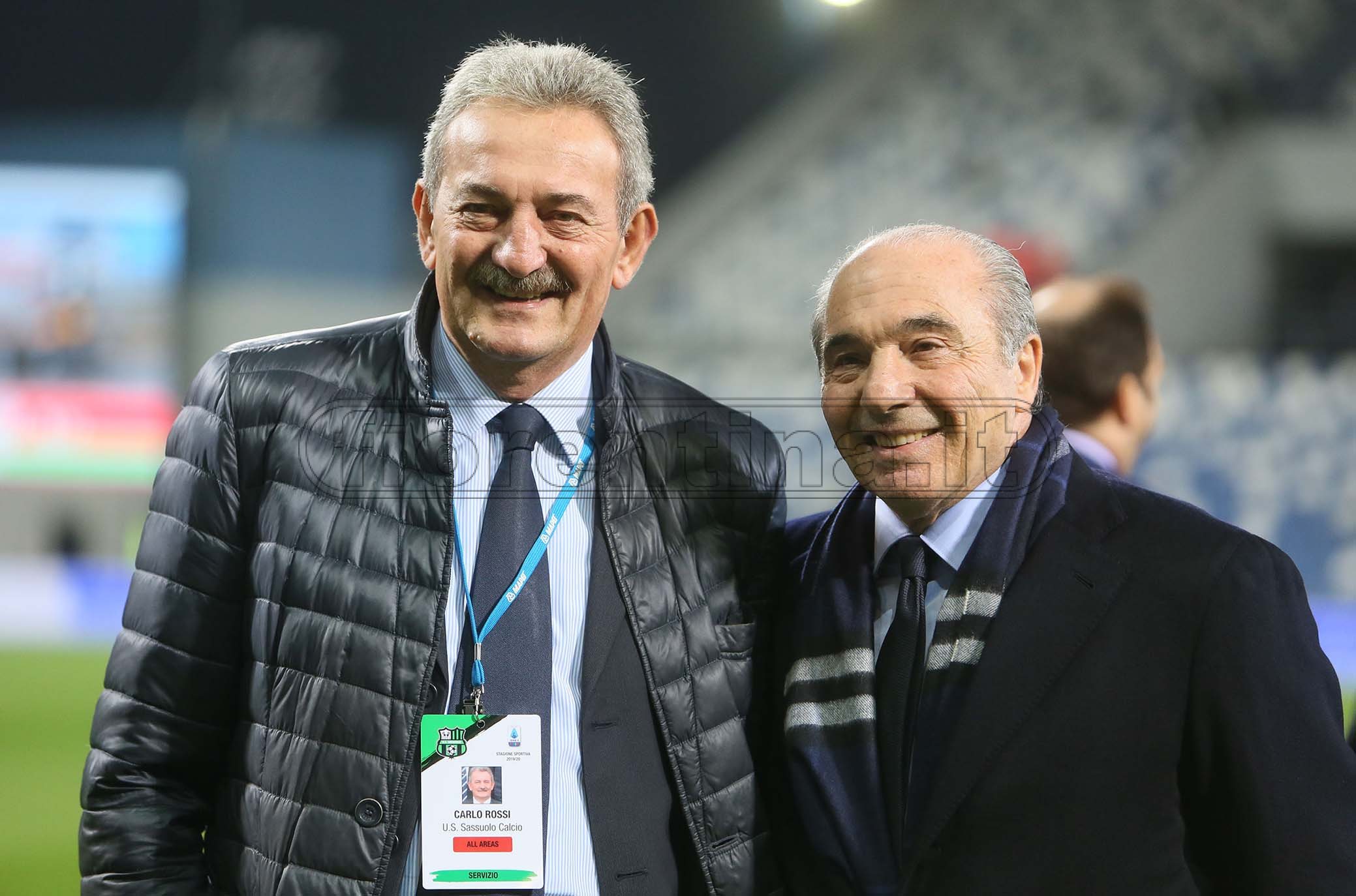 SASSUOLO-FIORENTINA 30-10-2019 ROCCO COMMISSO E CARLO ROSSI . GALASSI SILVANO/SILPRESS
