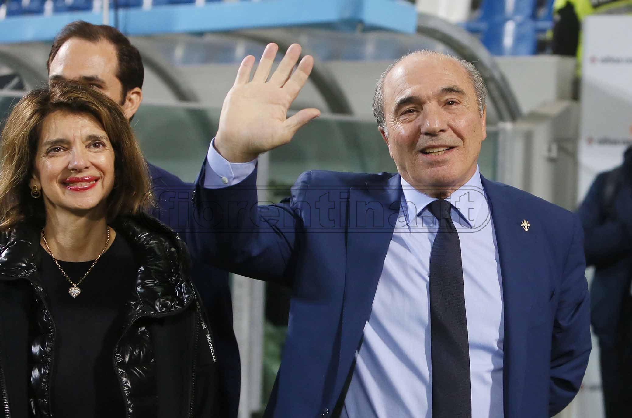 SASSUOLO-FIORENTINA 30-10-2019 ROCCO COMMISSO, LA MOGLIE CATHERINE . GALASSI SILVANO/SILPRESS