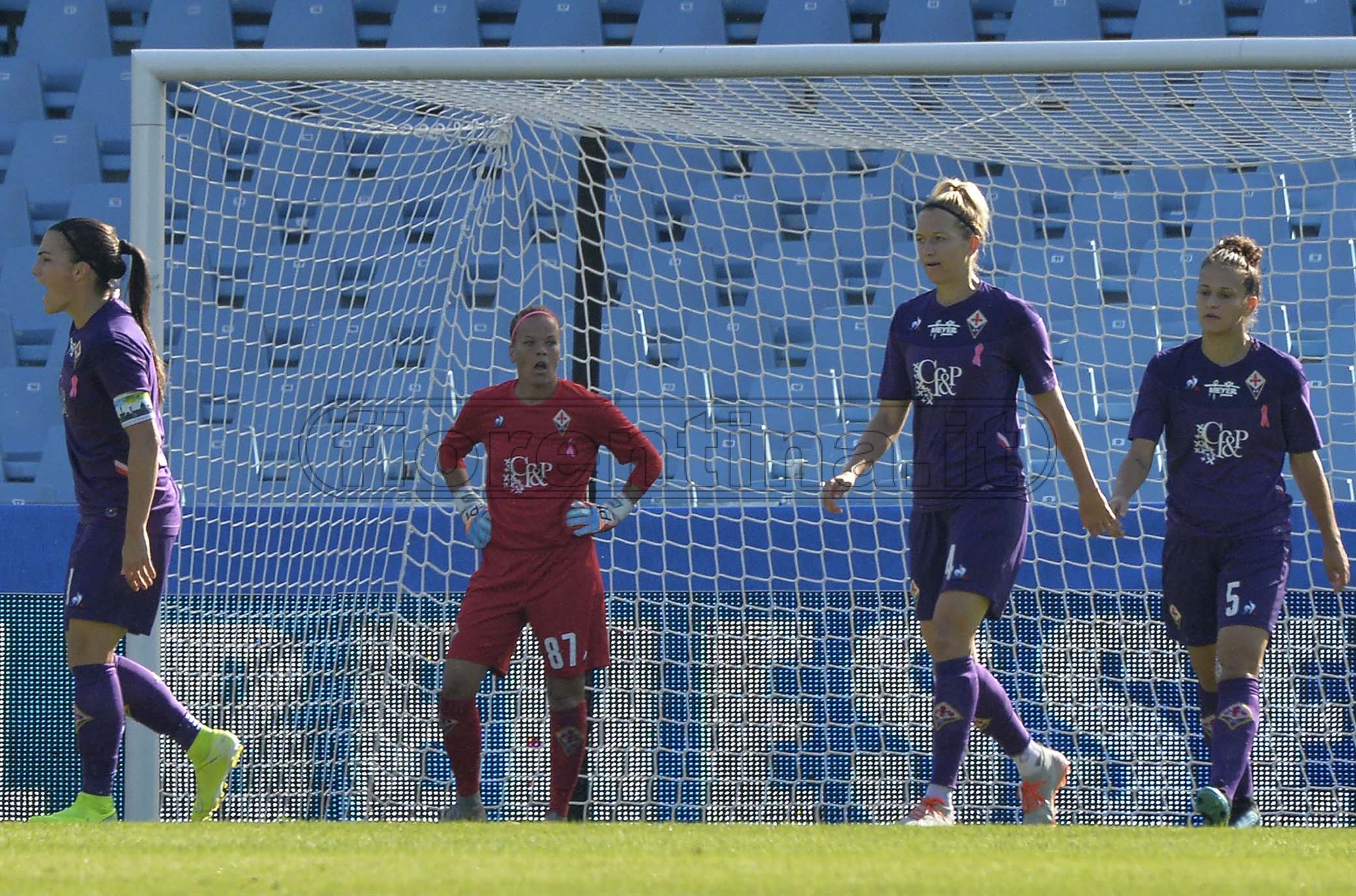 JUVENTUS- FIORENTINA WOMEN SUPERCOPPA FEMMINILE 27-10-2019 DELUSIONE DOPO IL GOL SUBITO. GALASSI SILVANO/SILPRESS