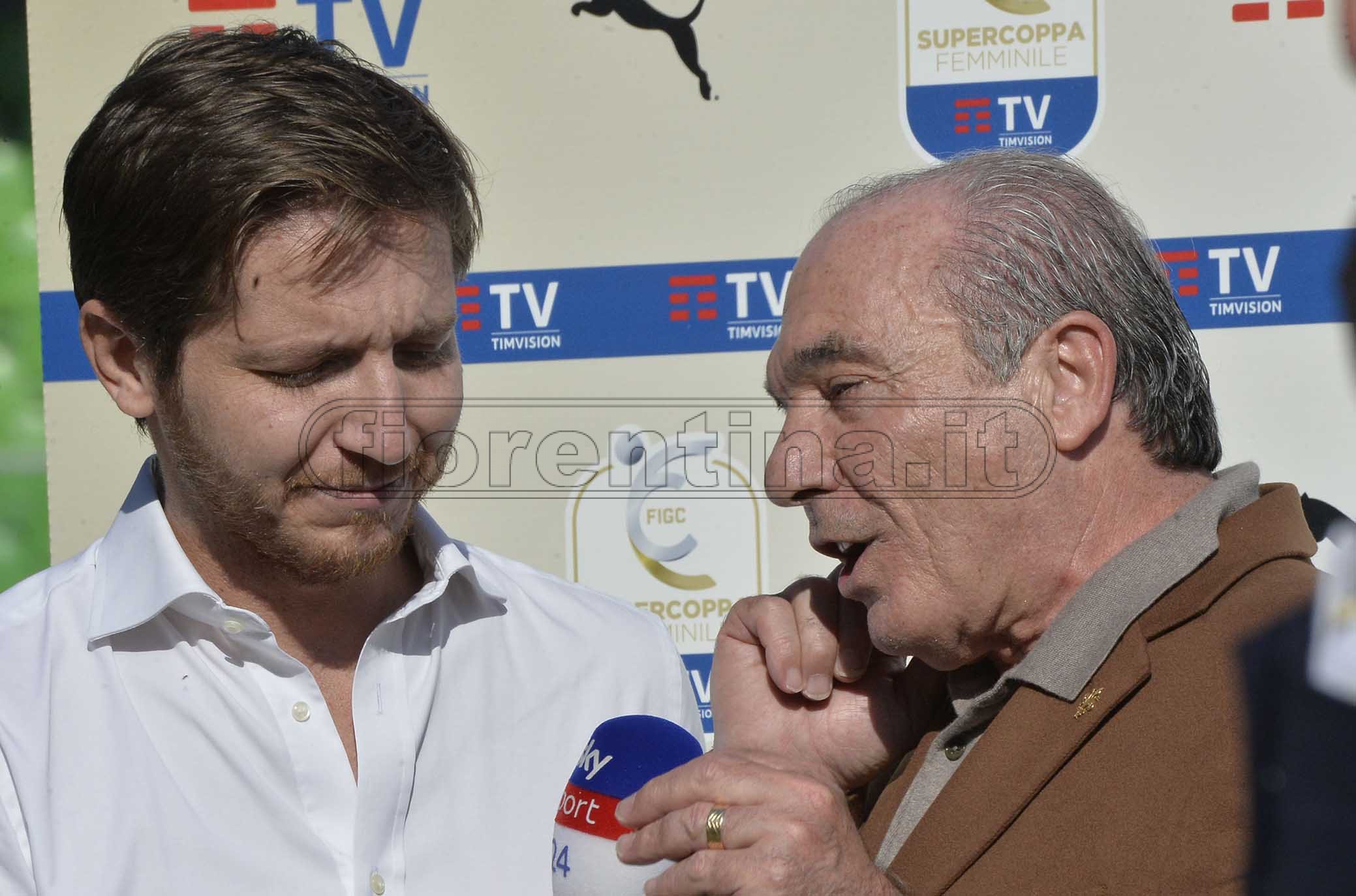 JUVENTUS- FIORENTINA WOMEN SUPERCOPPA FEMMINILE 27-10-2019 ROCCO COMMISSO INTERVISTATO DA SKY. GALASSI SILVANO/SILPRESS