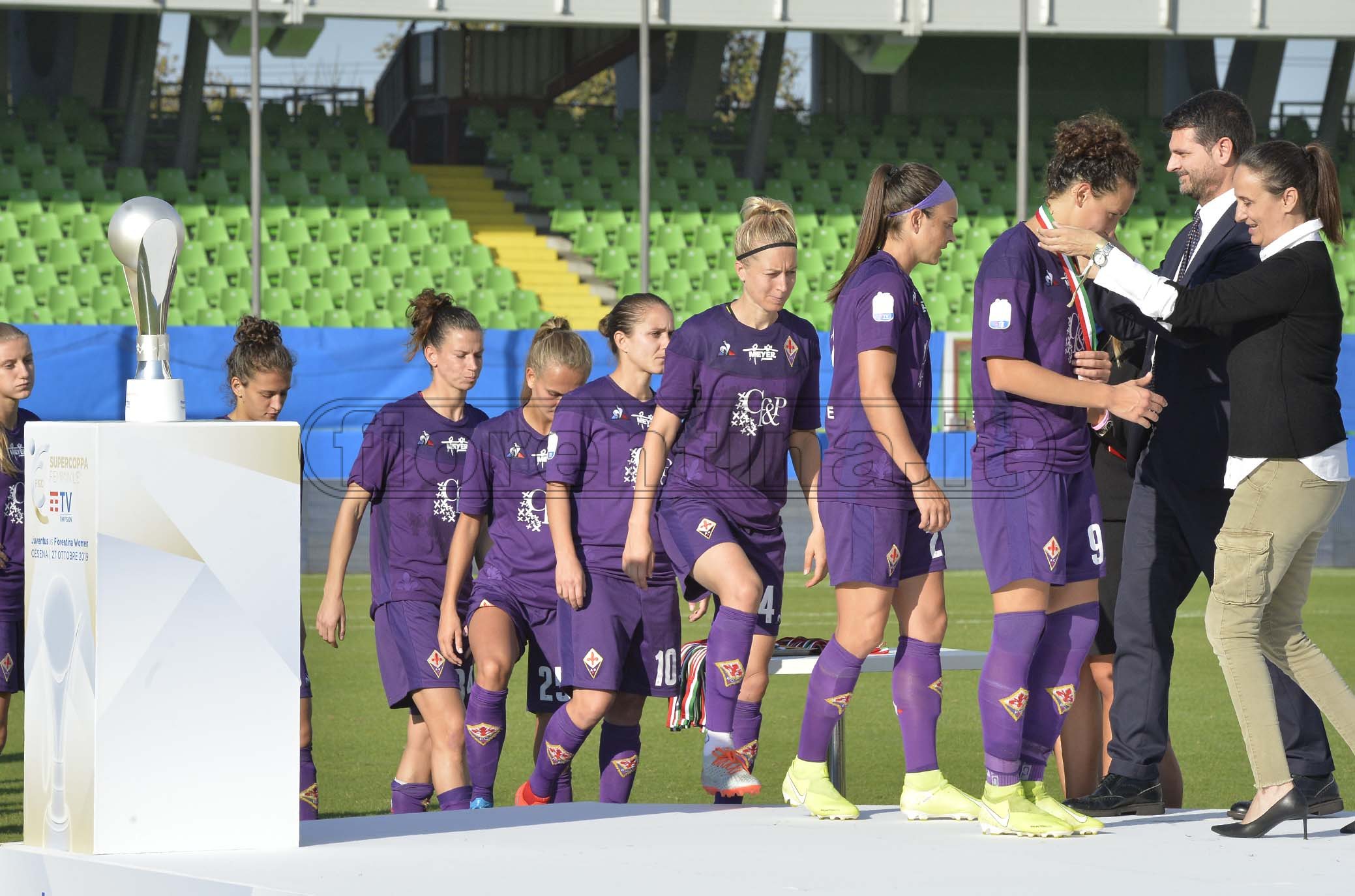JUVENTUS-FIORENTINA WOMEN SUPERCOPPA FEMMINILE 27-10-2019 PREMIAZIONE . GALASSI SILVANO/SILPRESS