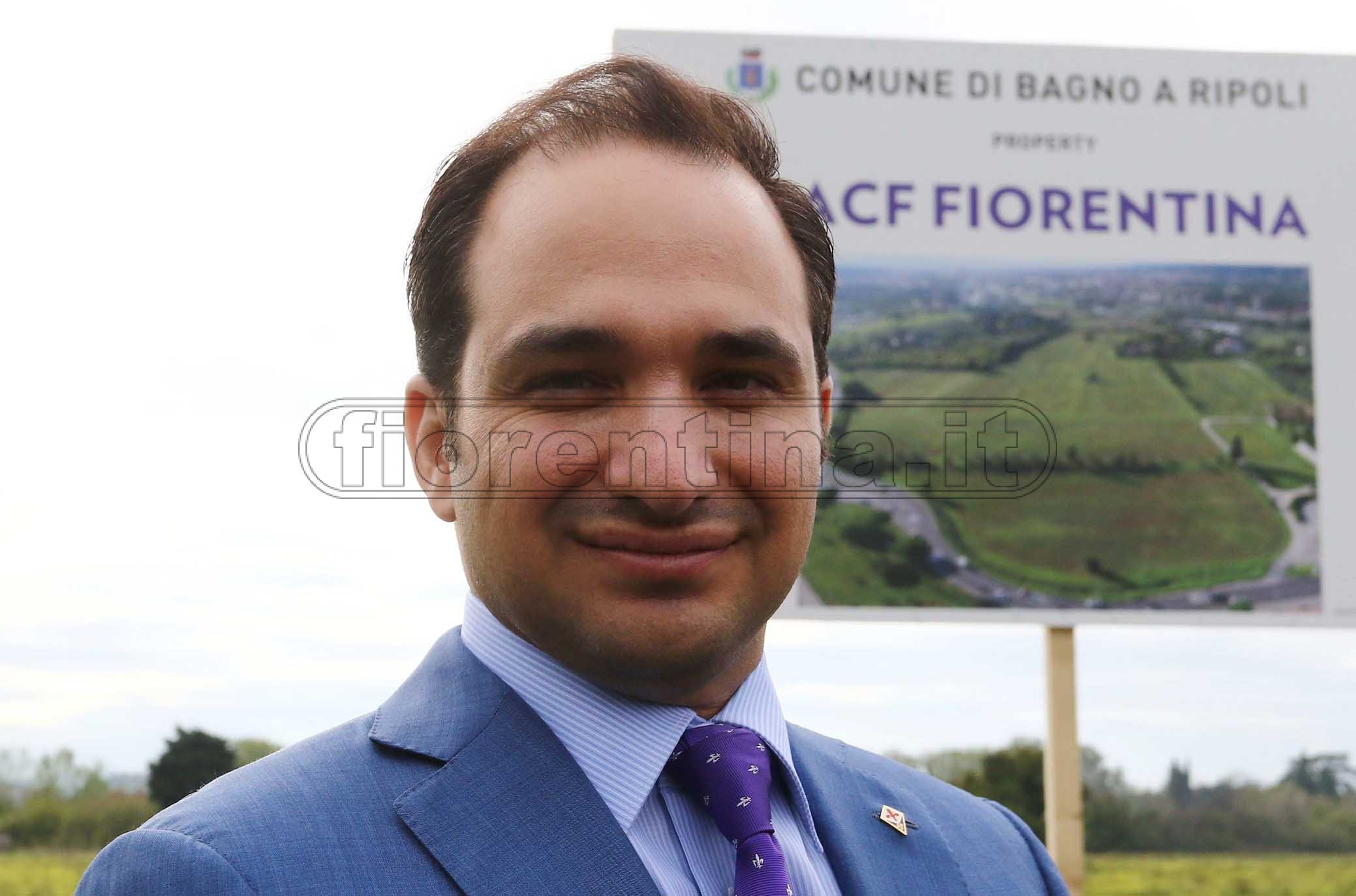 FIORENTINA 09-10-2019 JOE BARONE, JOSEPH COMMISSO E IL SINDACO DI BAGNO A RIPOLI FRANCESCO CASINI INAUGURANO IL NUOVO CENTRO SPORTIVO DELLA FIORENTINA. ROBERTO VICARIO/SILPRESS