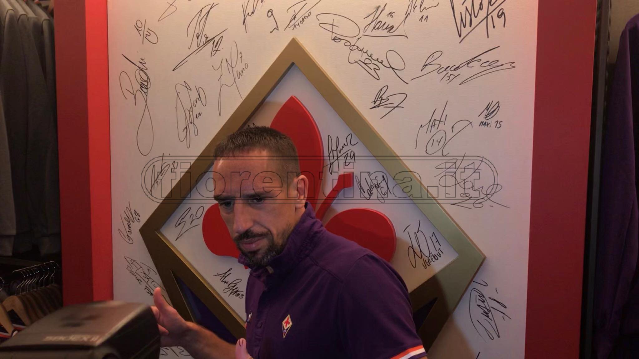 Ribery al Fiorentina Store: in 500 per lui (FOTO e VIDEO VI.IT)