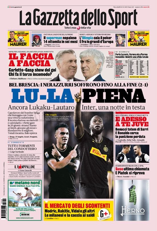 Quotidiani, la prima pagina di Gazzetta, Corriere dello Sport, Tuttosport in edicola