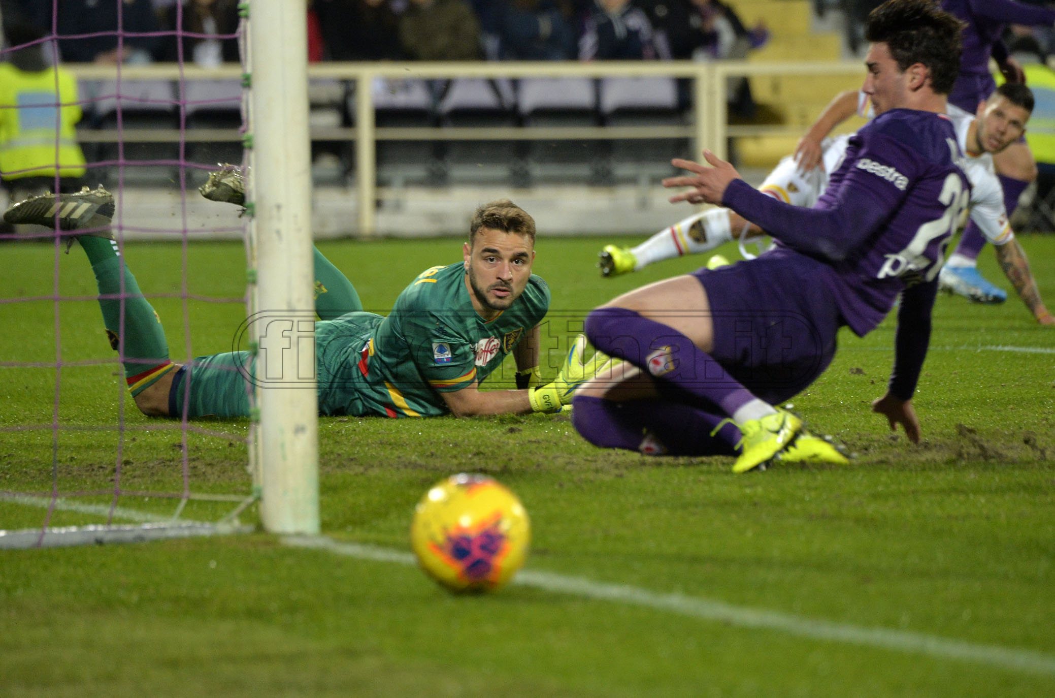FIORENTINA-LECCE 30-11-2019 GABRIEL E VLAHOVIC. GALASSI SILVANO/SILPRESS