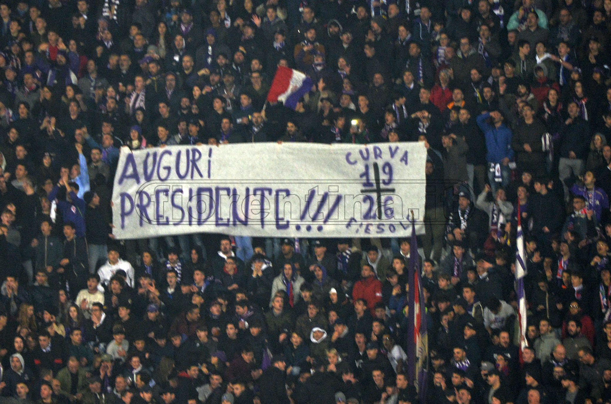 FIORENTINA-LECCE 30-11-2019 AUGURI PRESIDENTE. GALASSI SILVANO/SILPRESS