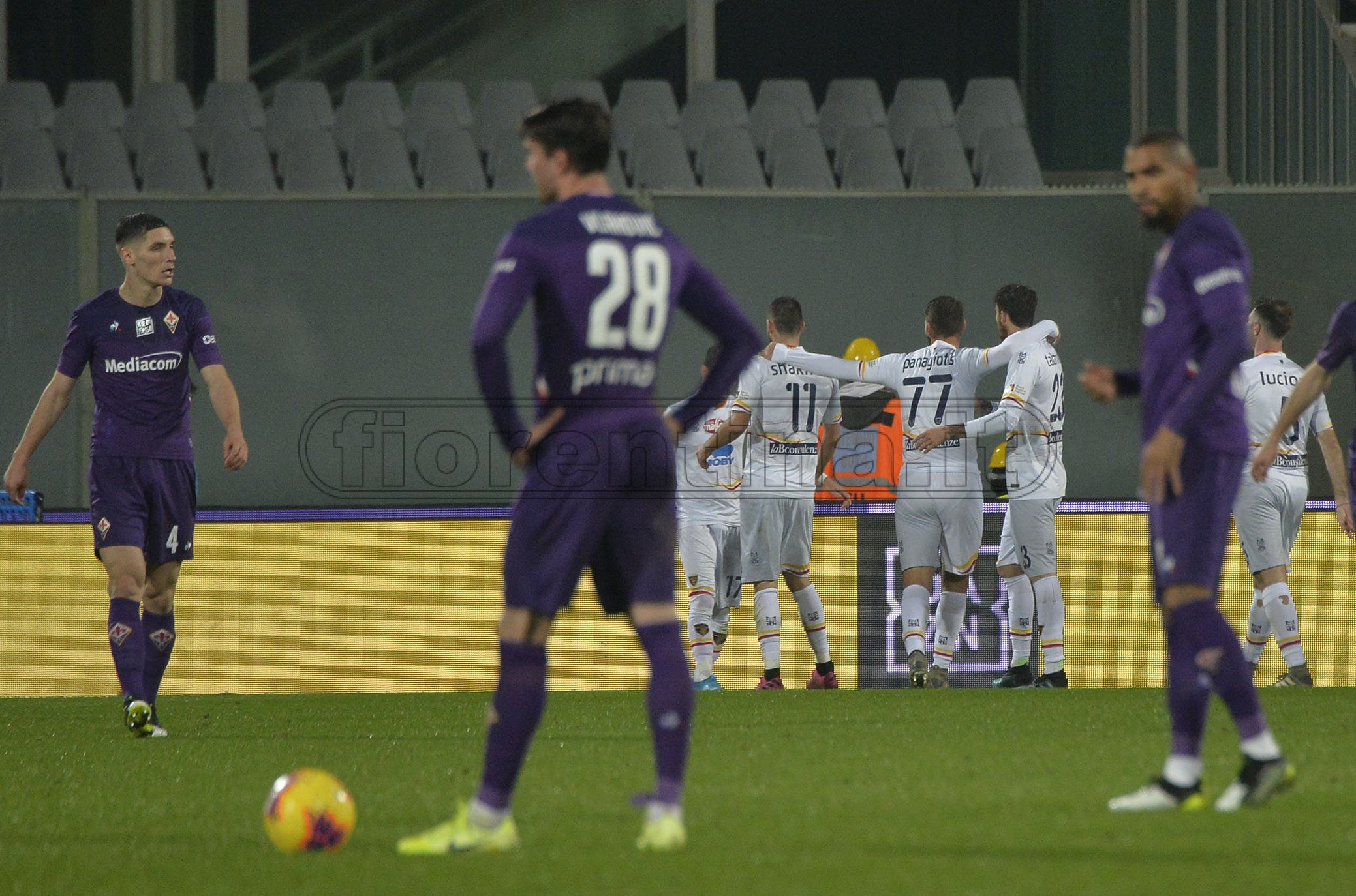 FIORENTINA-LECCE 30-11-2019 DELUSIONE . GALASSI SILVANO/SILPRESS