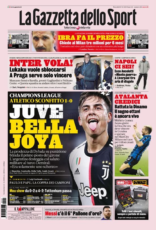 Quotidiani, la prima pagina di Gazzetta, Corriere dello Sport, Tuttosport in edicola
