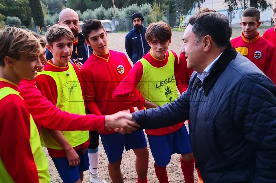 Joe Barone in visita ai ragazzi della Cattolica Virtus (FOTO)