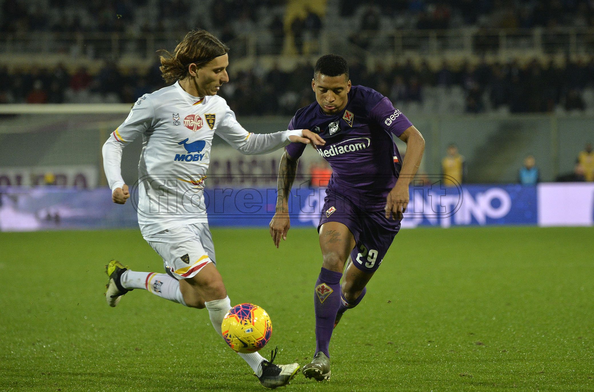 FIORENTINA-LECCE 30-11-2019 MARTIN CACERES. GALASSI SILVANOSILPRESS