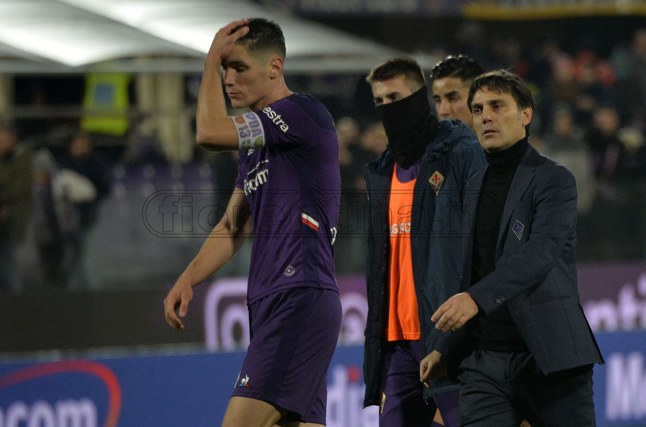 FIORENTINA-LECCE 30-11-2019 NIKOLA MILENKOVIC DELUSO. GALASSI SILVANOSILPRESS