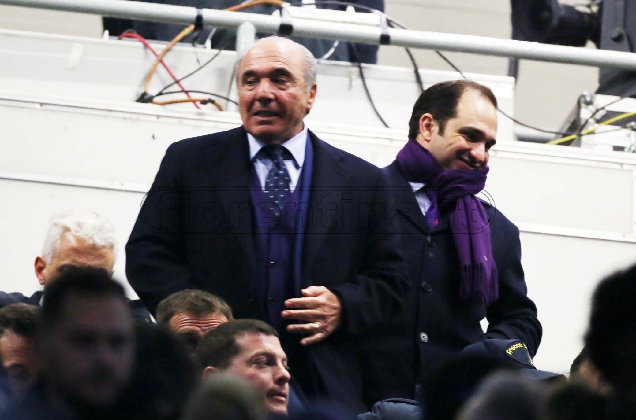 INTER - FIORENTINA COPPA ITALIA 29-01-2020 ROCCO COMMISSO E JPSEPH COMMISSO. SILPRESS