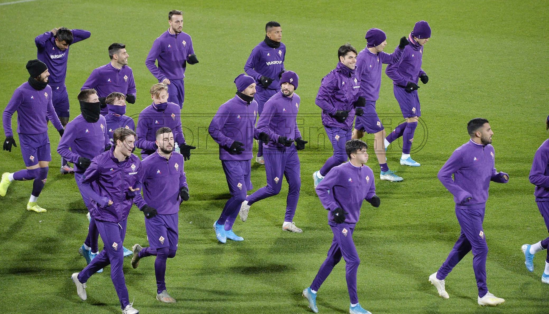 La Fiorentina è rientrata a Firenze. Allenamento in corso, domani e lunedì liberi