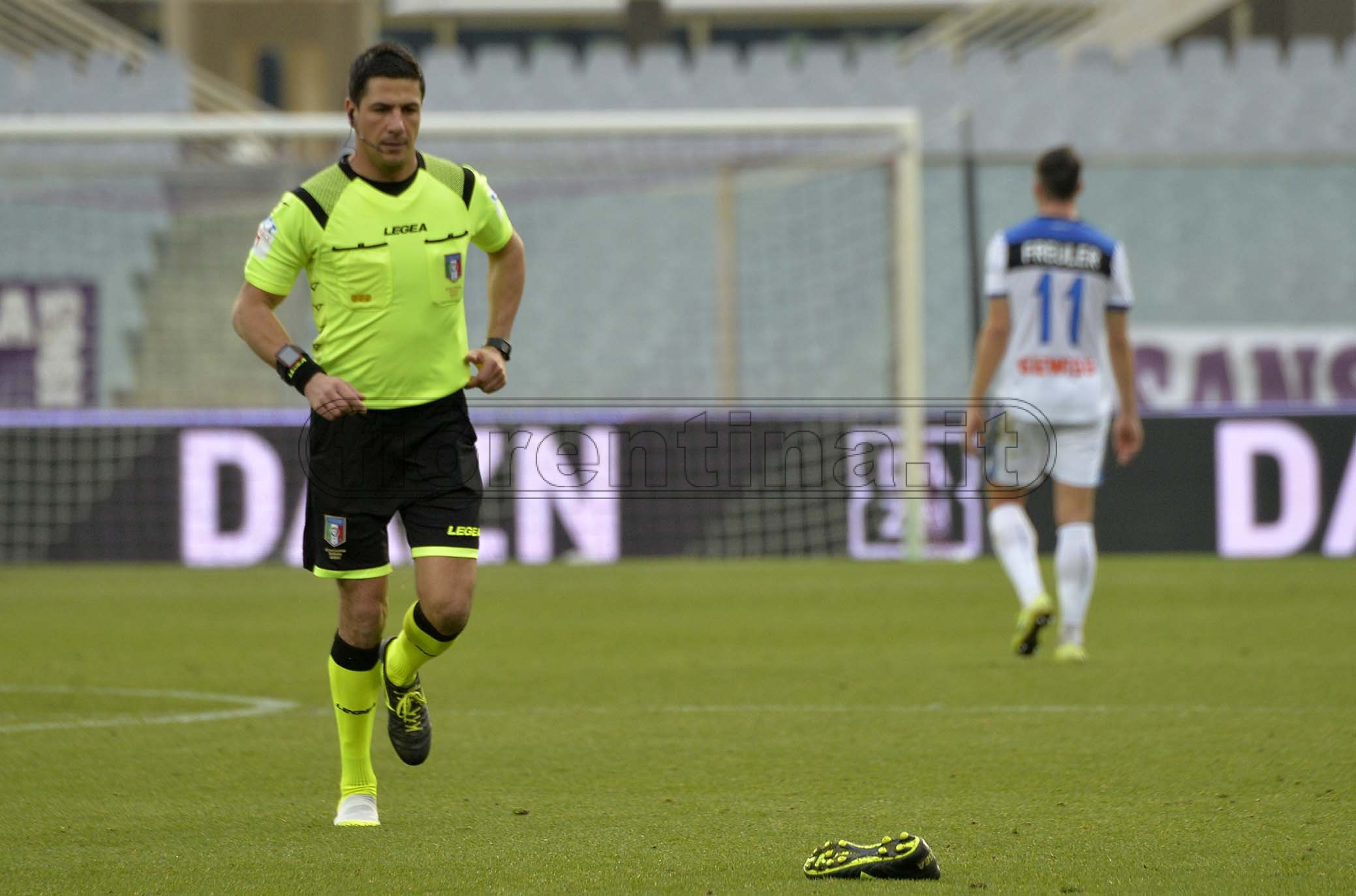 FIORENTINA - ATALANTA COPPA ITALIA 15-01-2020. ARBITRO MANGANIELLO PERDE UNA SCARPA. GALASSI SILVANO/SILPRESS