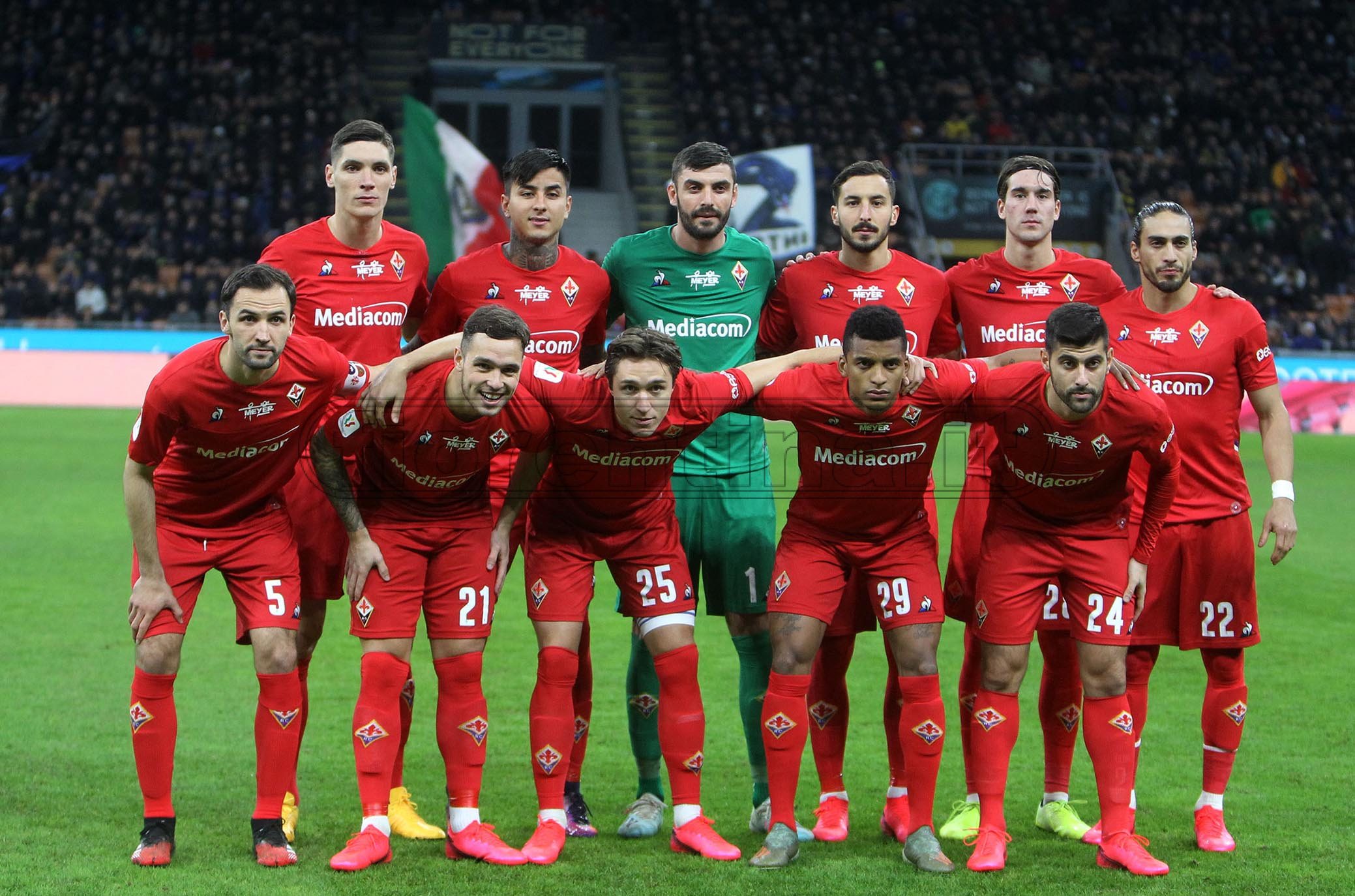 INTER - FIORENTINA COPPA ITALIA 29-01-2020 SQUADRA FIORENTINA. SILPRESS