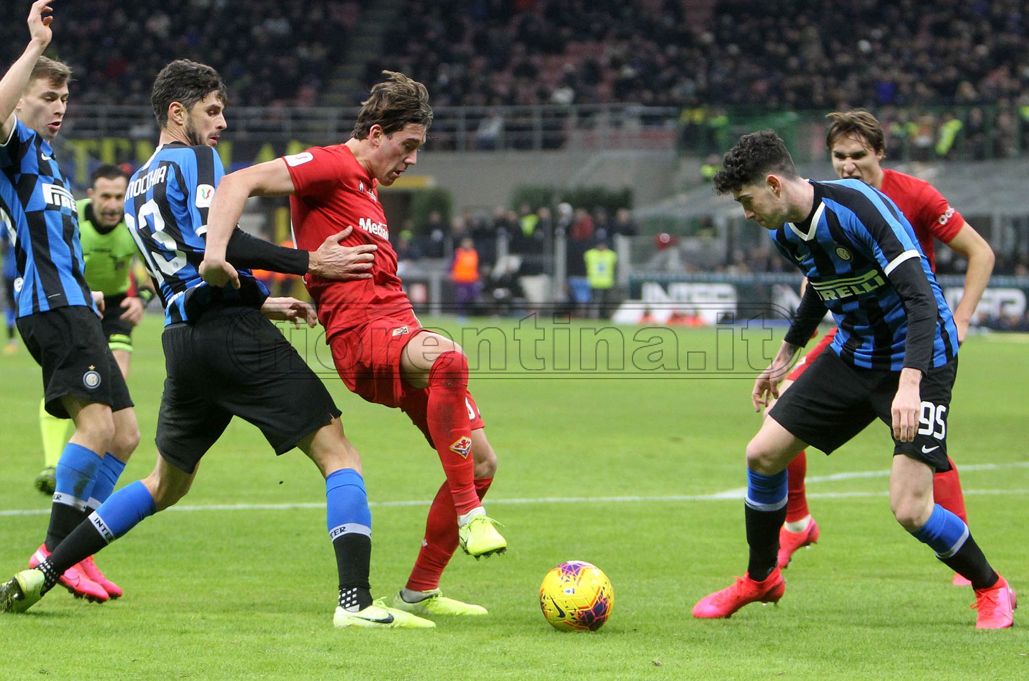 INTER - FIORENTINA COPPA ITALIA 29-01-2020 DUSAN VLAHOVIC. SILPRESS