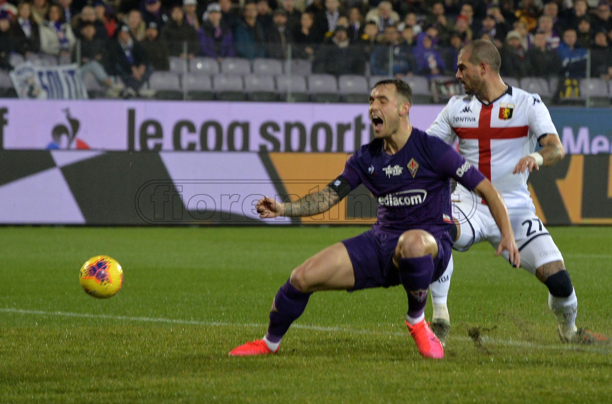 FIORENTINA - GENOA 25-01-2020 POL LIROLA. GALASSI SILVANO/SLPRESS