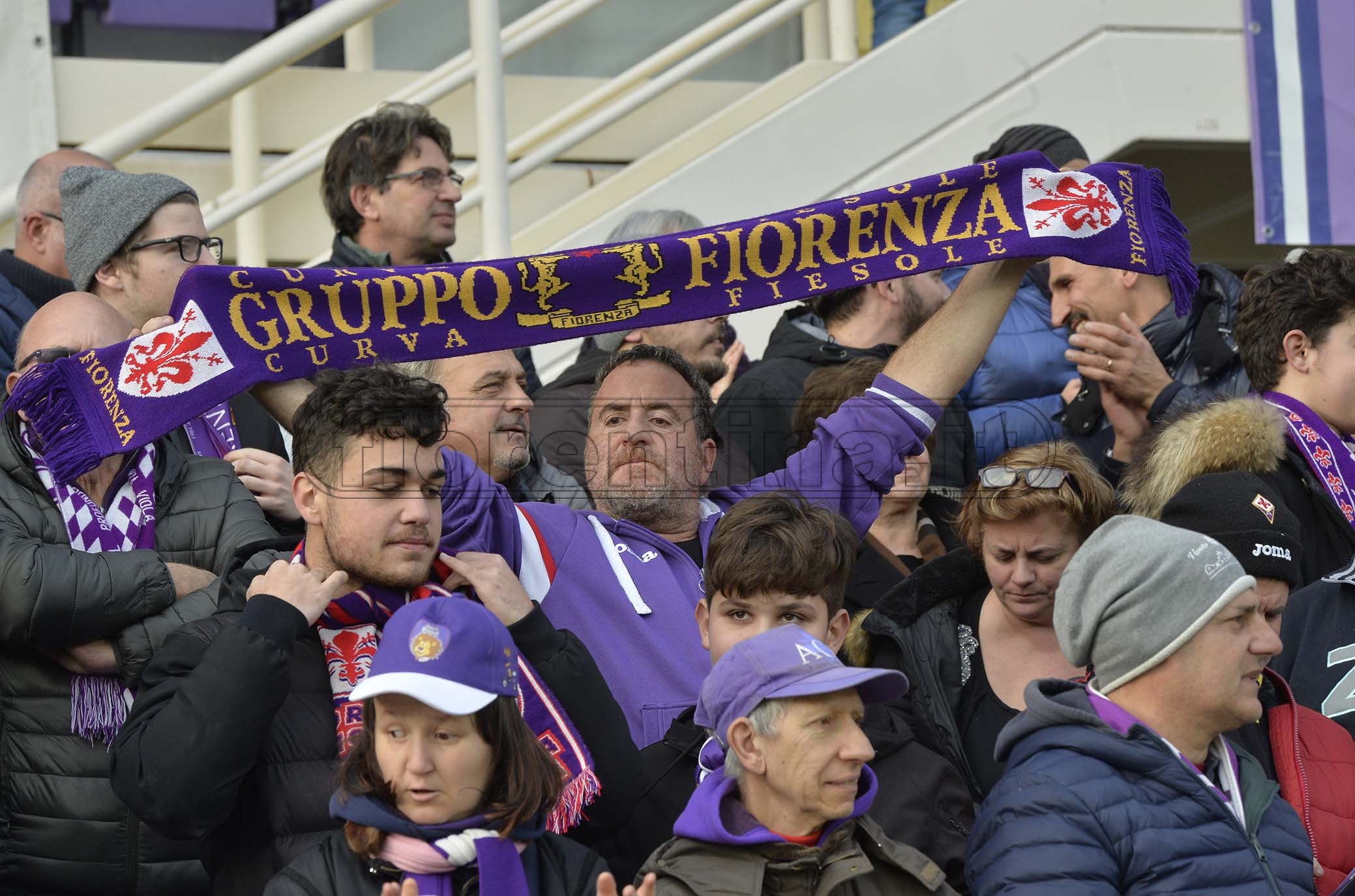 Fiorentina-Atalanta, le immagini dei tifosi viola nella fotogallery di VI.IT