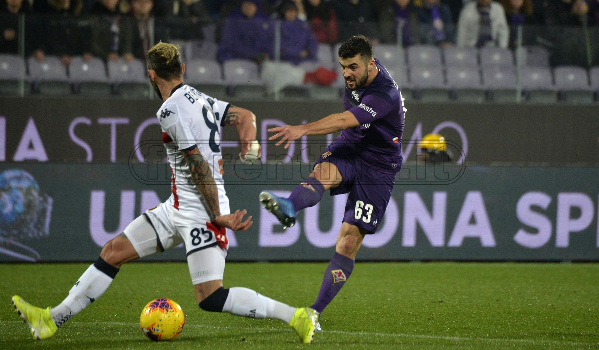 FIORENTINA - GENOA 25-01-2020 PATRICK CUTRONE. GALASSI SILVANO/SLPRESS