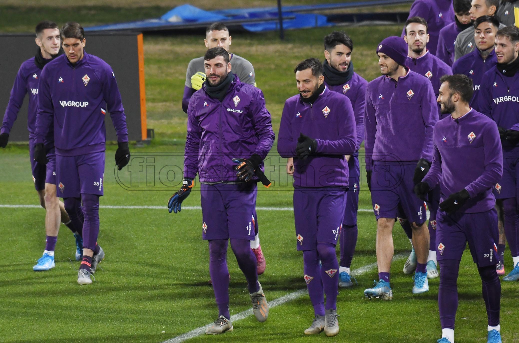 Programma di oggi: altra giornata di lavoro per i viola. Lunedì c’è il Bologna