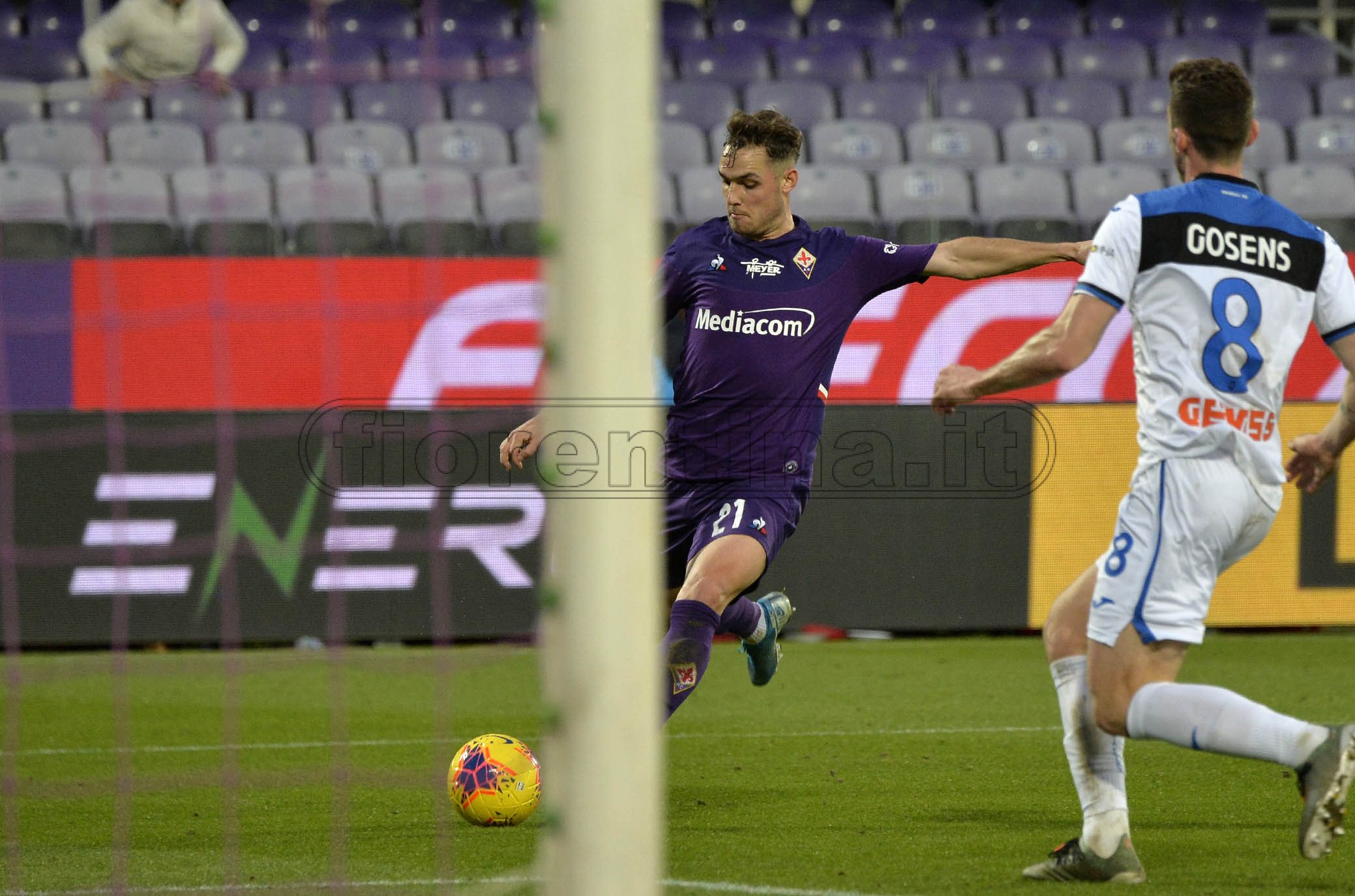 FIORENTINA - ATALANTA 15-01-2020 GOL DI POL LIROLA . GALASSI SILVANO/SILPRESS