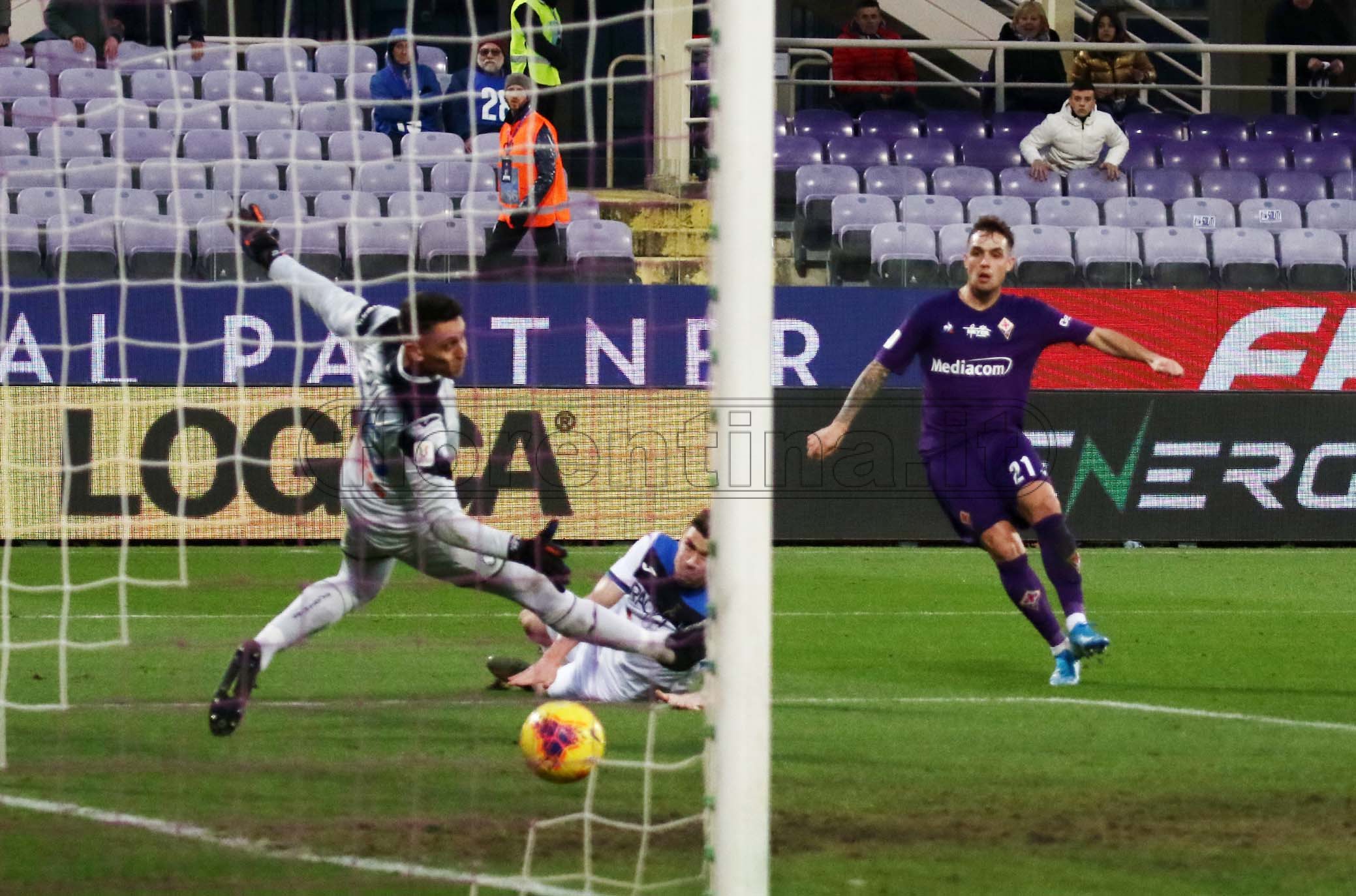 FIORENTINA - ATALANTA 15-01-2020 GOL DI POL LIROLA. GALASSI SILVANO/SILPRESS