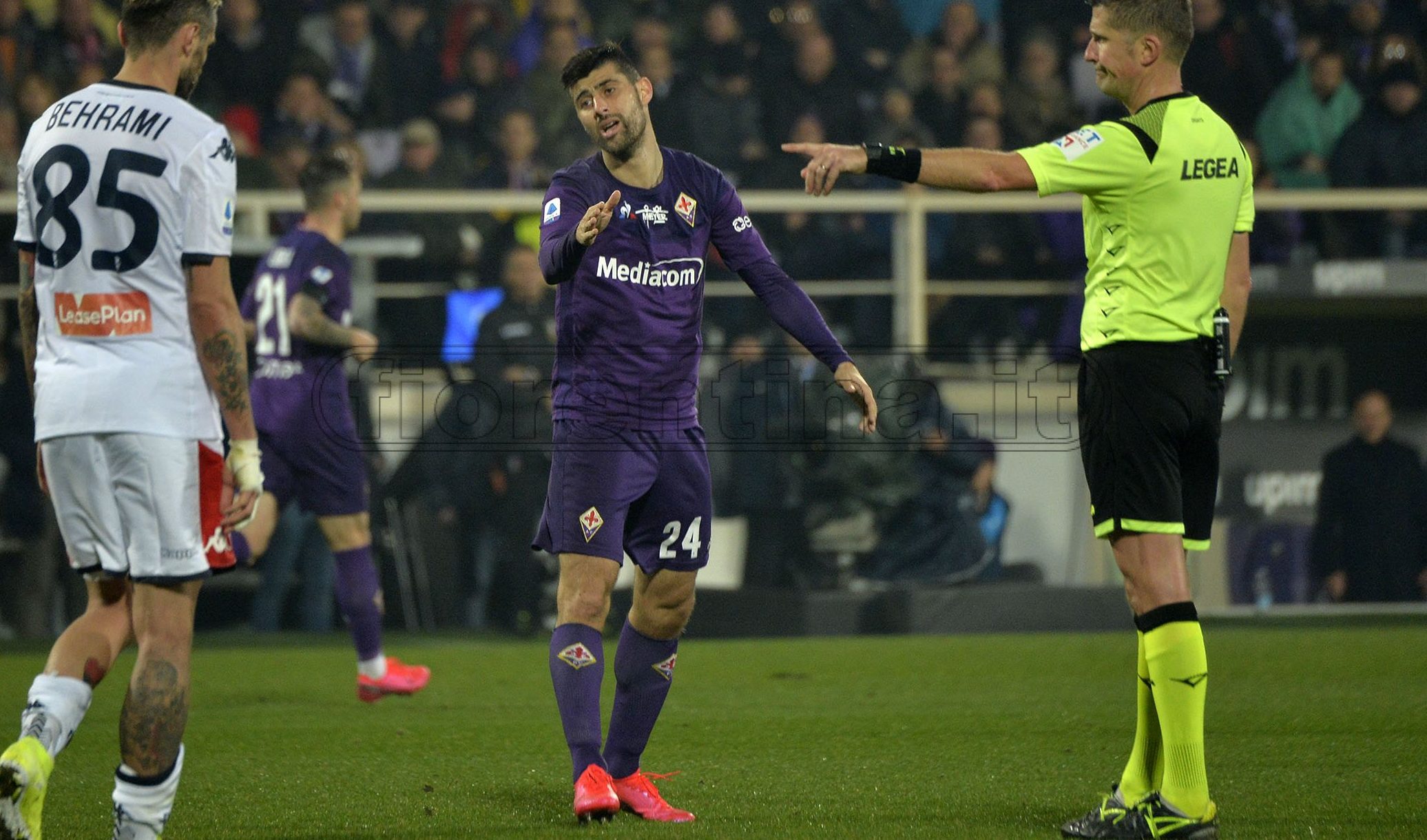 FIORENTINA - GENOA 25-01-2020 MARCO BENASSI. GALASSI SILVANO/SILPRESS