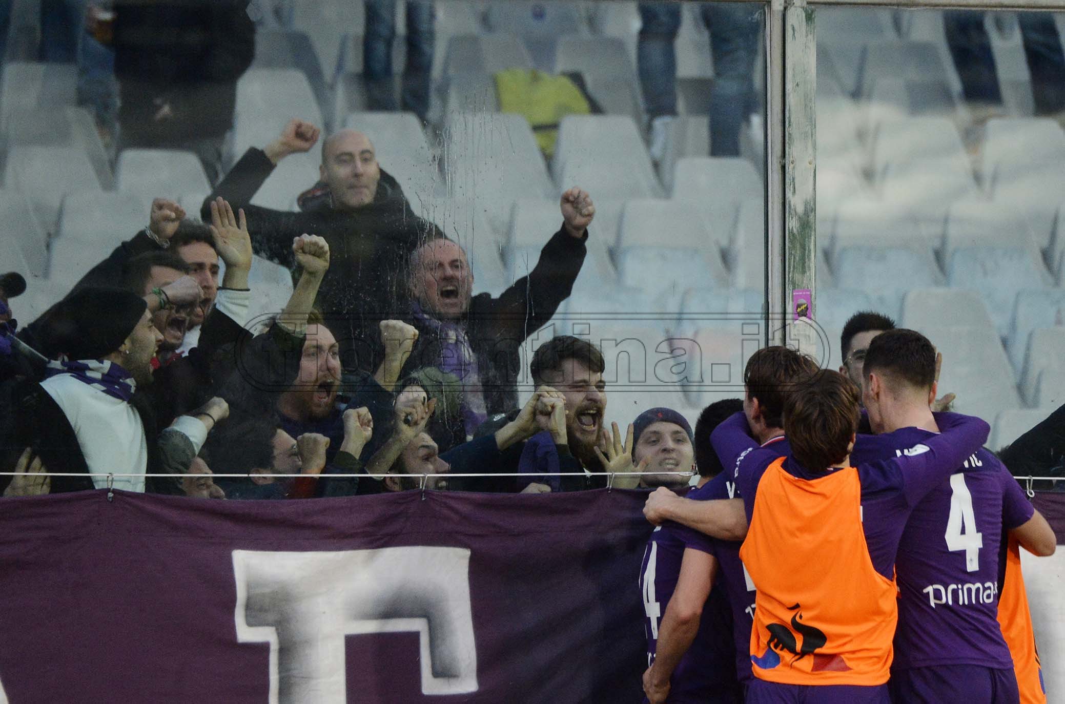 FIORENTINA - ATALANTA 15-01-2020 ESULTANZA DOPO IL GOL DI POL LIROLA . GALASSI SILVANO/SILPRESS