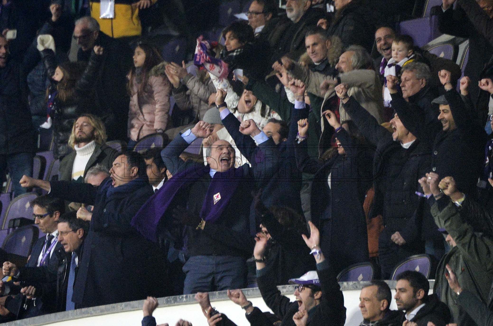 FIORENTINA - ATALANTA 15-01-2020 ESULTANZA DI ROCCO COMMISSO . GALASSI SILVANO/SILPRESS